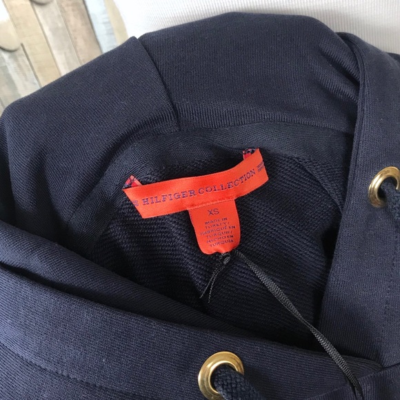 New Tommy Hilfiger Collection XS Stripe Hoodie Top - Picture 5 of 8